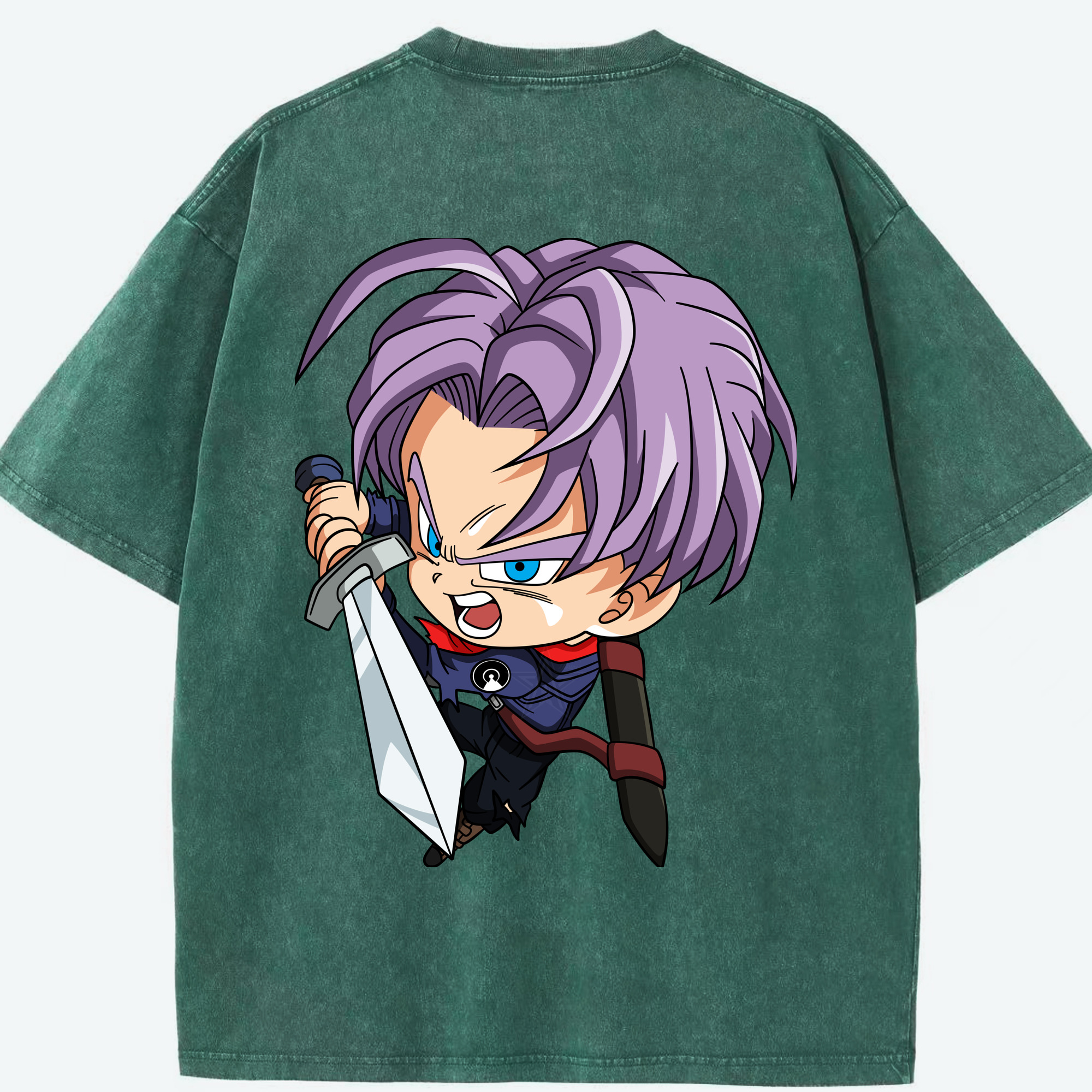 （画像用） ドラゴンボール DRAGON BALL 綿100% ヴィンテージ風 半袖Tシャツ（背面プリント）